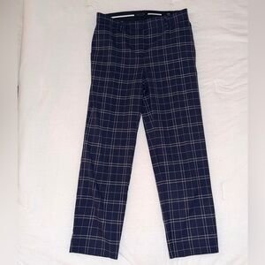 Ann Taylor Plaid Ankle Pants (Curvy Size 0)